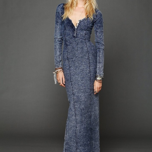 Free People Dresses & Skirts - RARE Free People Ginger Seam Column Maxi Dress